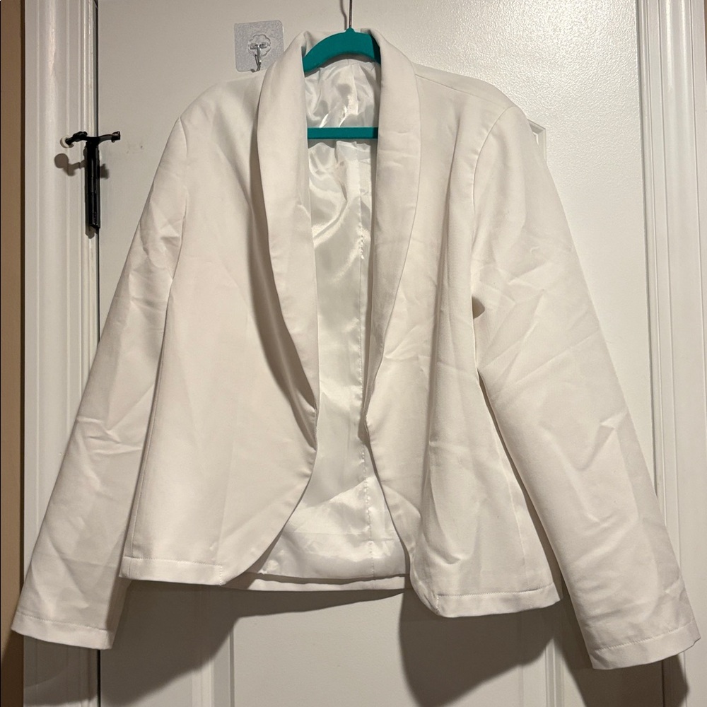 White Formal Blazer